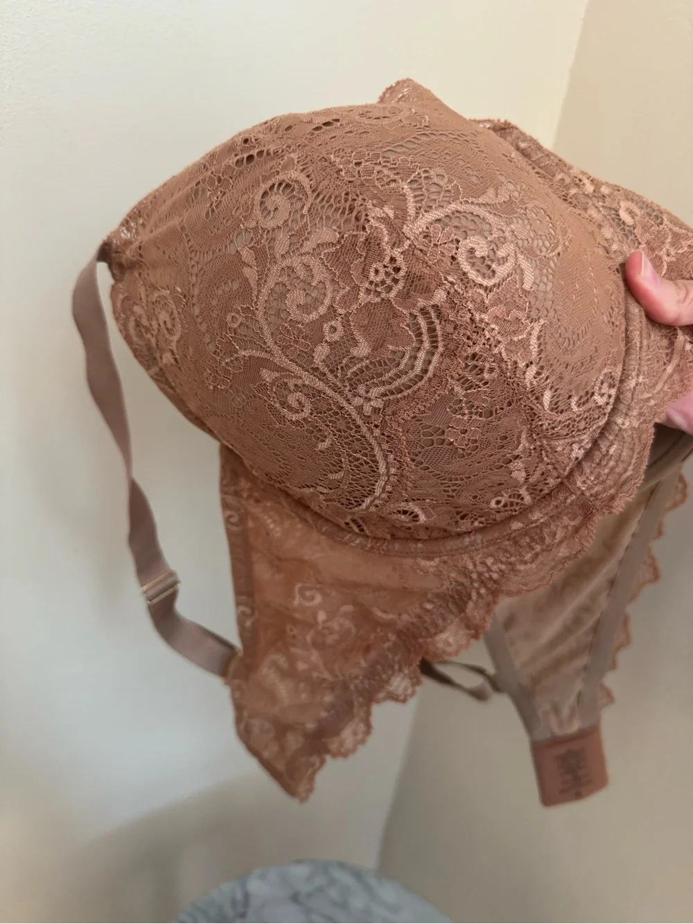 ThirdLove 24/7 Lace Balconette Bra Women’s Size 40F Underwire Bronze Brown Nude - Picture 9 of 10